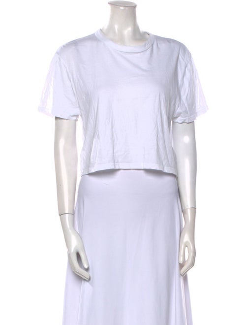 Les Tien Crew Neck Short Sleeve Crop Top