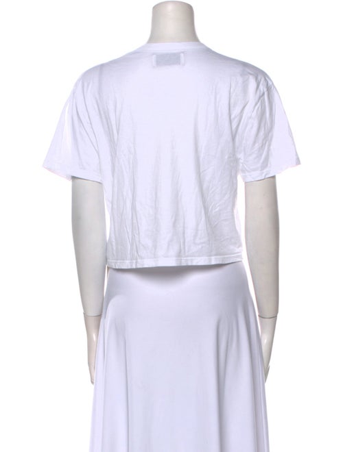 Les Tien Crew Neck Short Sleeve Crop Top