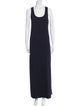 Les Tien Scoop Neck Long Dress