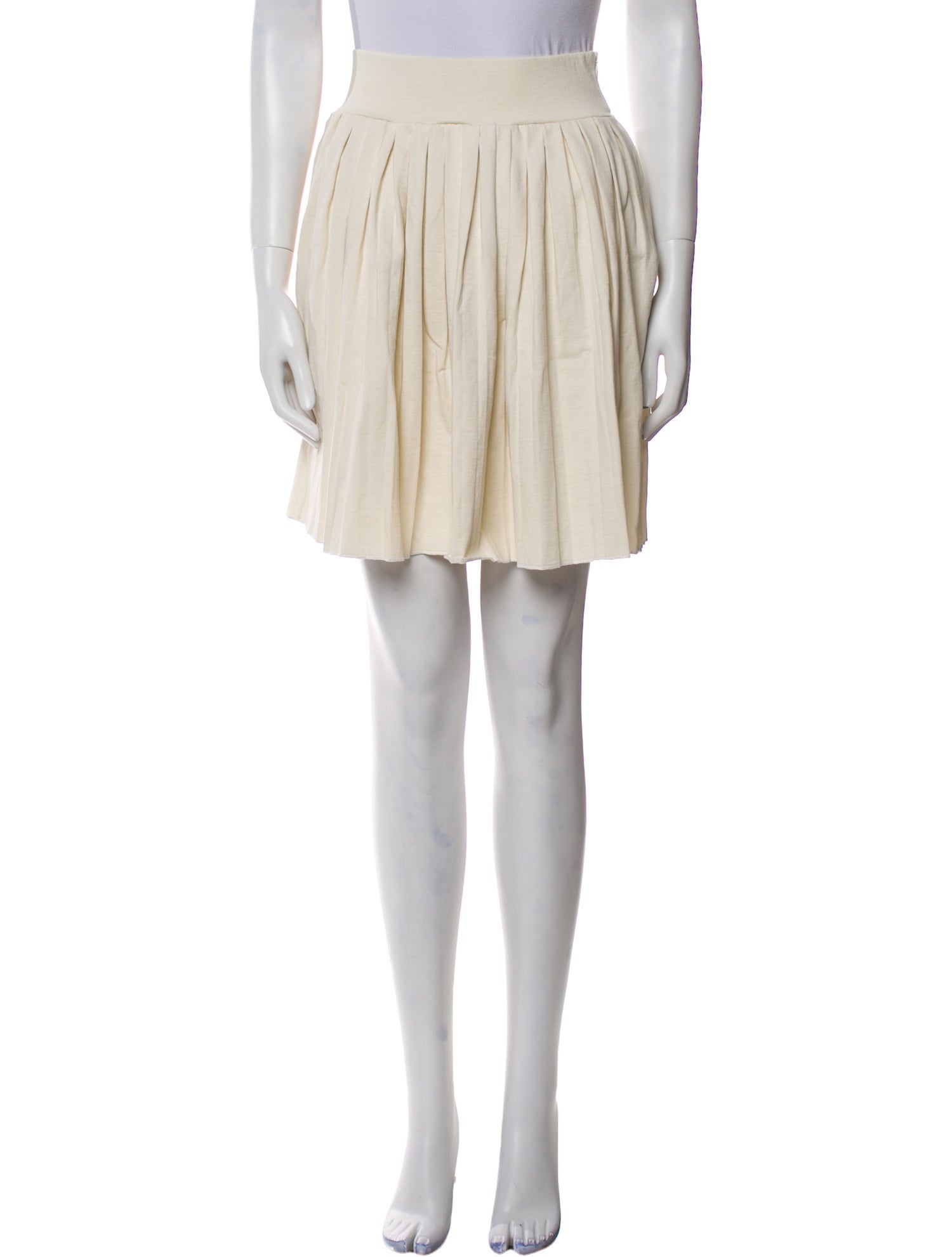 Les Tien Pleated Accents Knee-Length Skirt w/ Tags