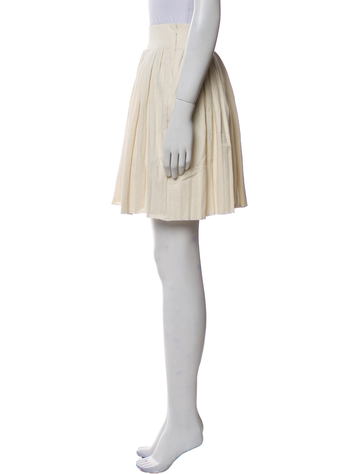 Les Tien Pleated Accents Knee-Length Skirt w/ Tags