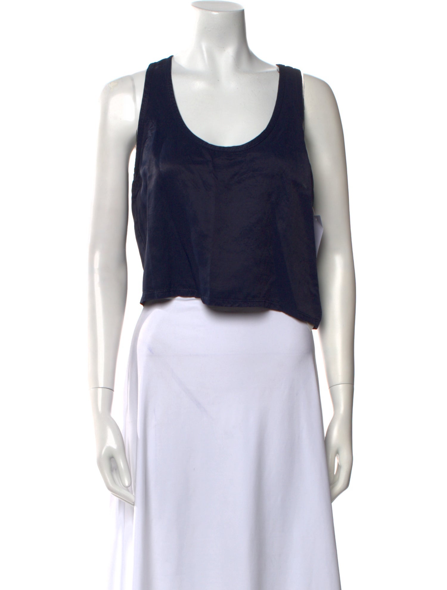 Les Tien Scoop Neck Sleeveless Crop Top w/ Tags