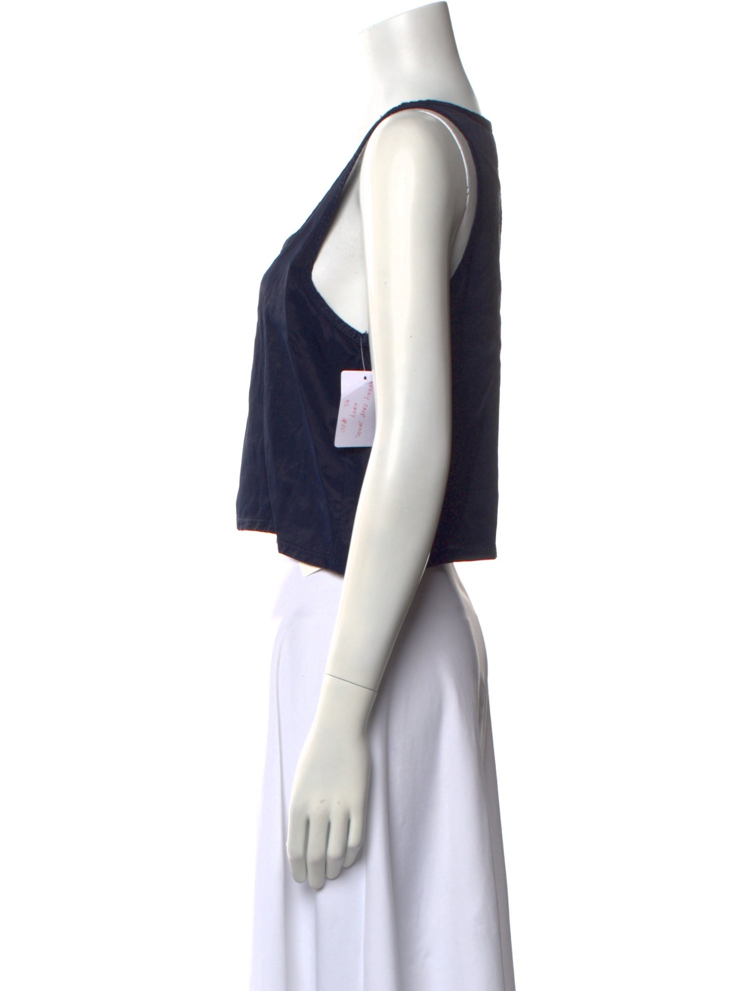 Les Tien Scoop Neck Sleeveless Crop Top w/ Tags