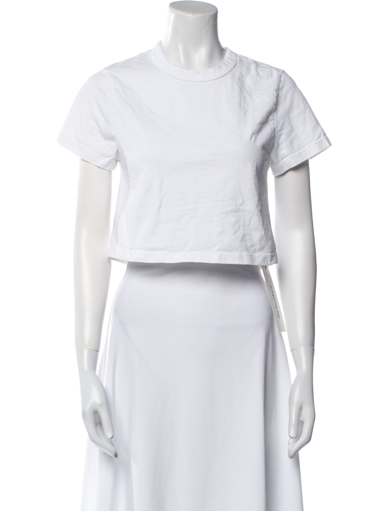 Les Tien Crew Neck Short Sleeve Crop Top