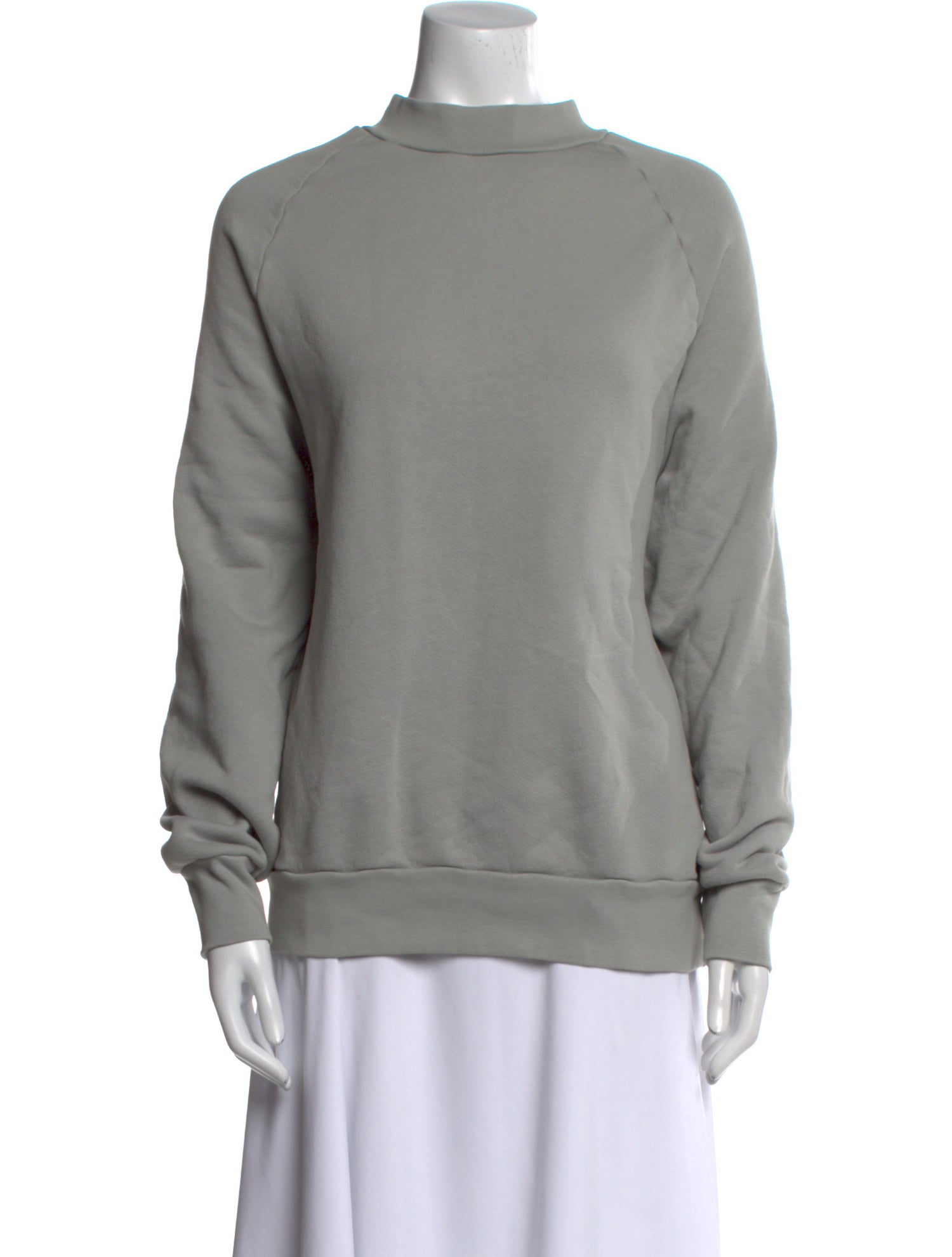 Les Tien Mock Neck Long Sleeve Sweatshirt