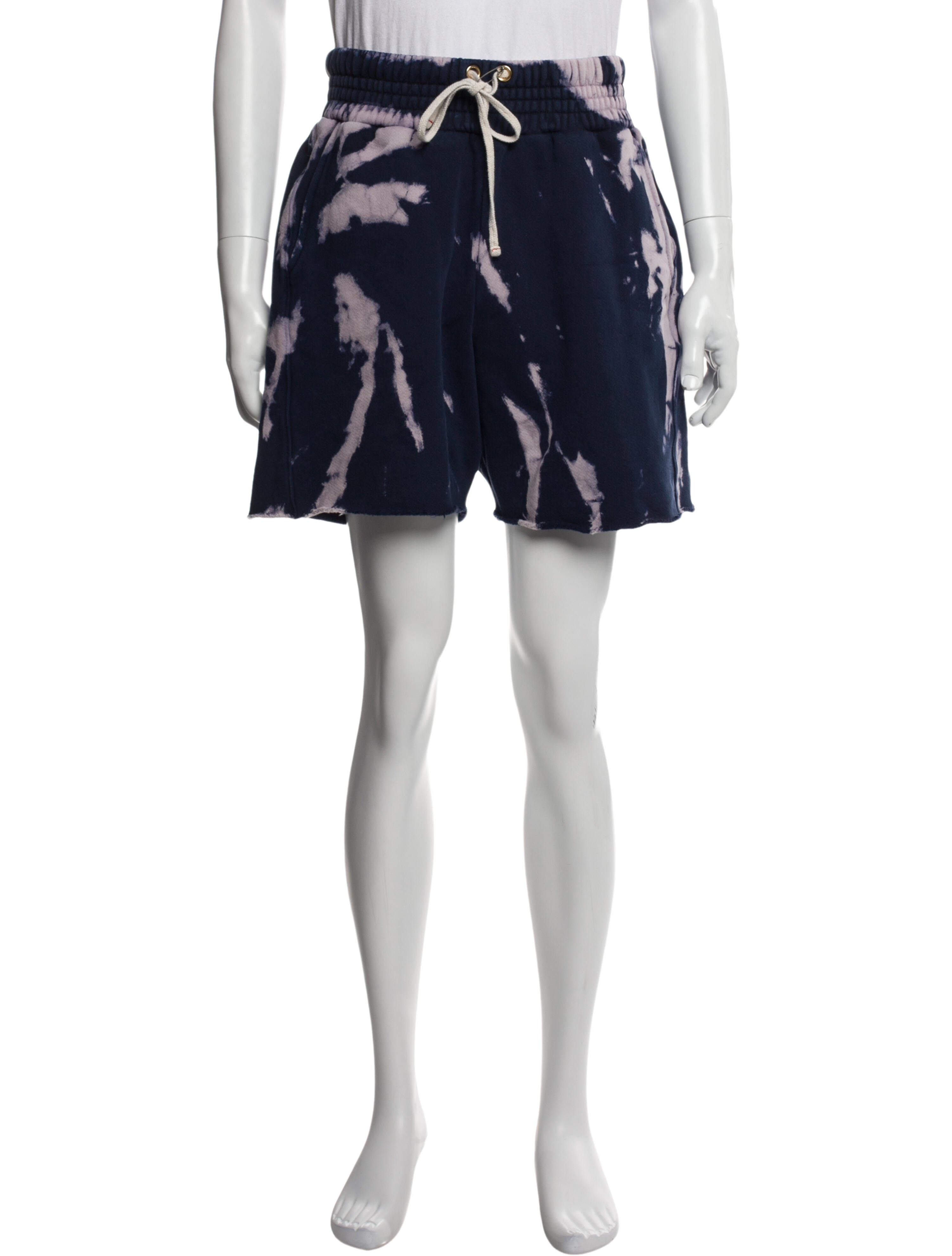 Les Tien Tie-Dye Print Jogger Shorts