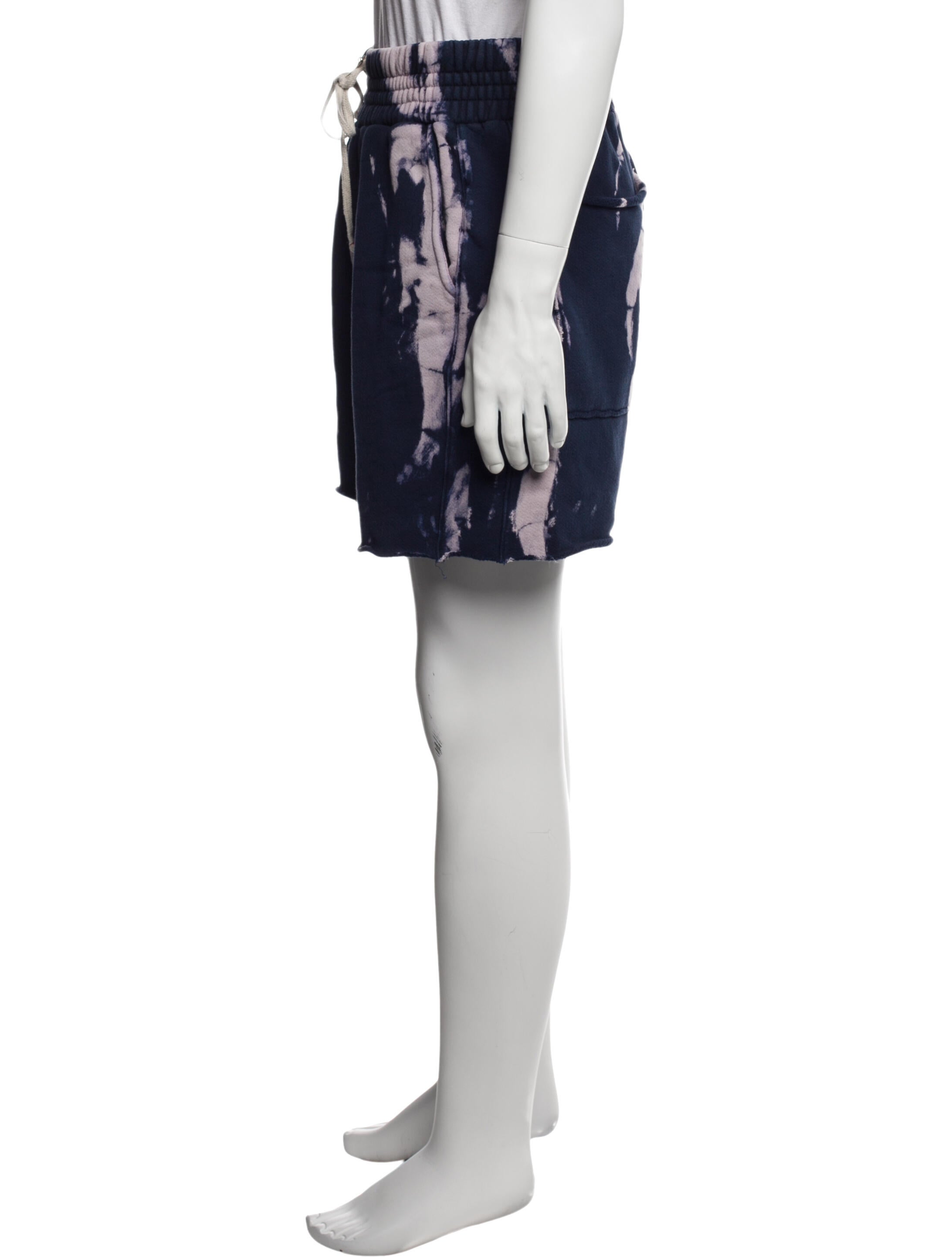 Les Tien Tie-Dye Print Jogger Shorts