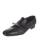 Lidfort Leather Chain-Link Accents Monk Straps