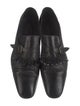 Lidfort Leather Chain-Link Accents Monk Straps