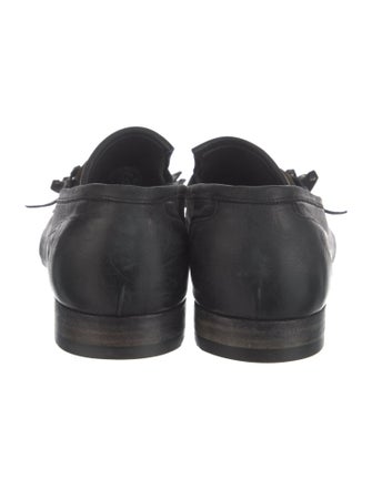 Lidfort Leather Chain-Link Accents Monk Straps