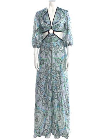 Lace the Label Dresses Paisley Print Long Dress S