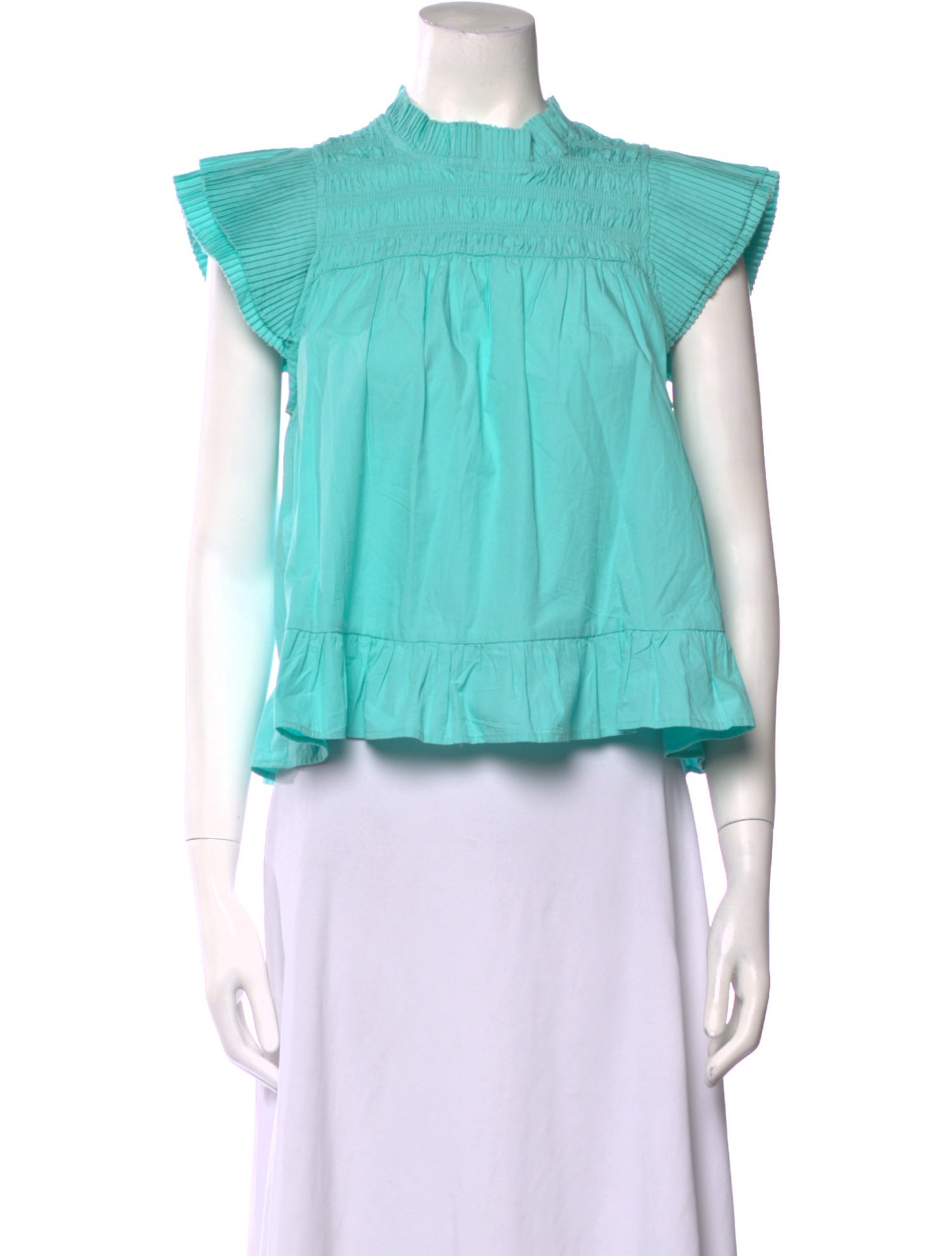 Love the Label Mock Neck Short Sleeve Crop Top w/ Tags