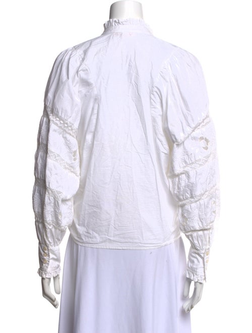 Love the Label Mock Neck Long Sleeve Button-Up Top