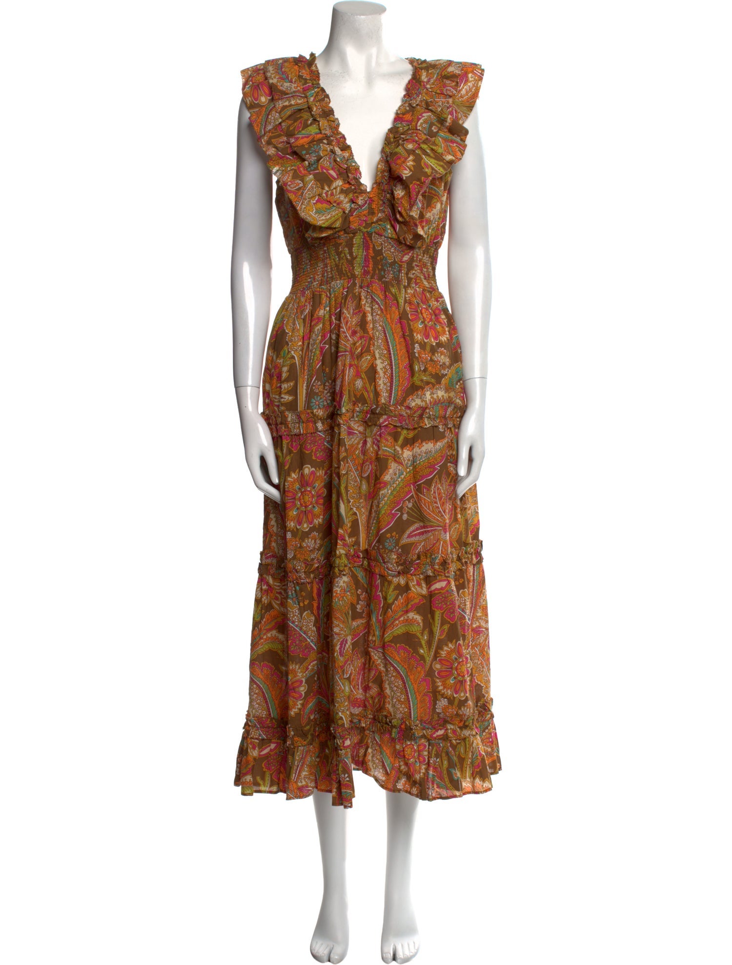 Love the Label Paisley Print Long Dress