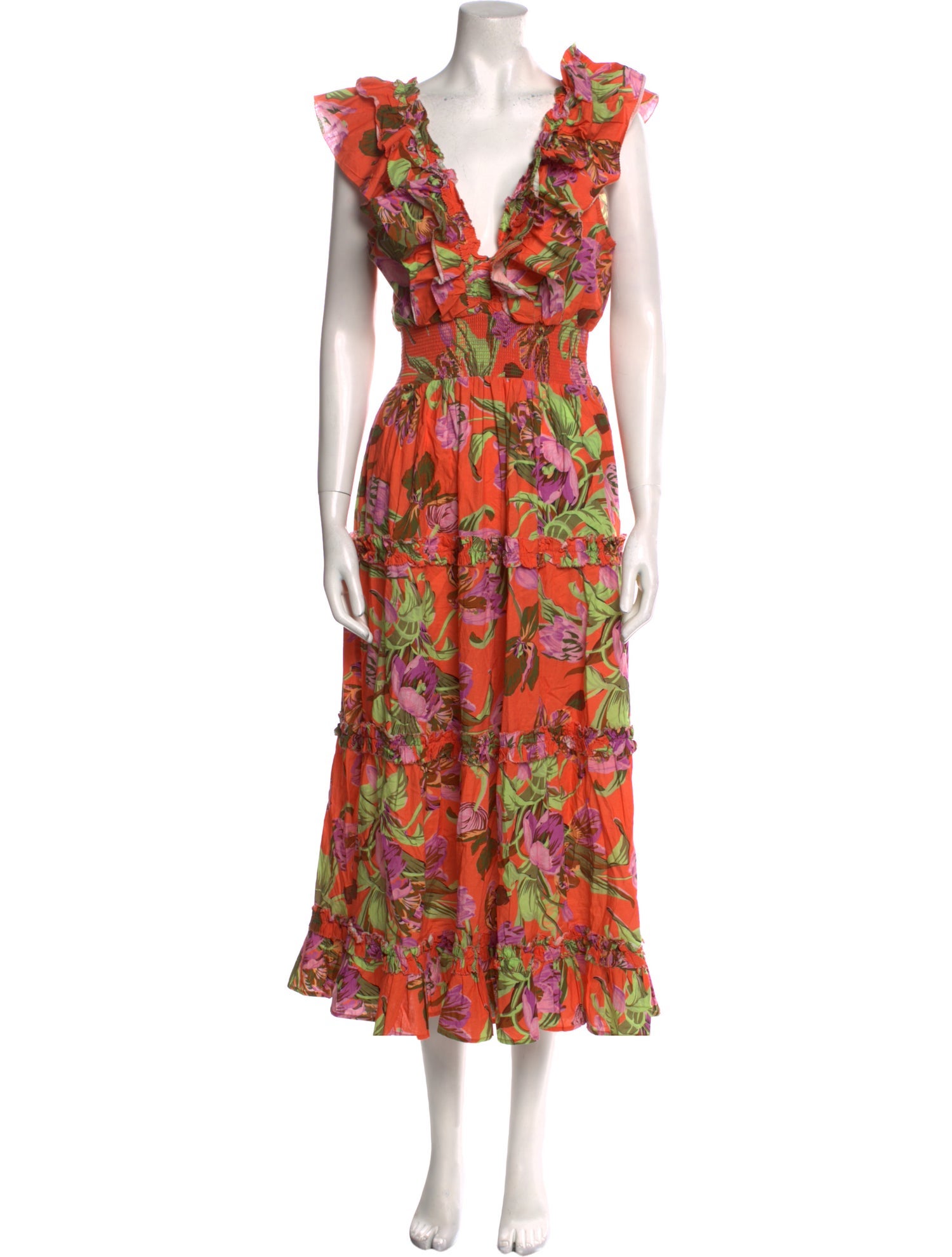 Love the Label Floral Print Long Dress
