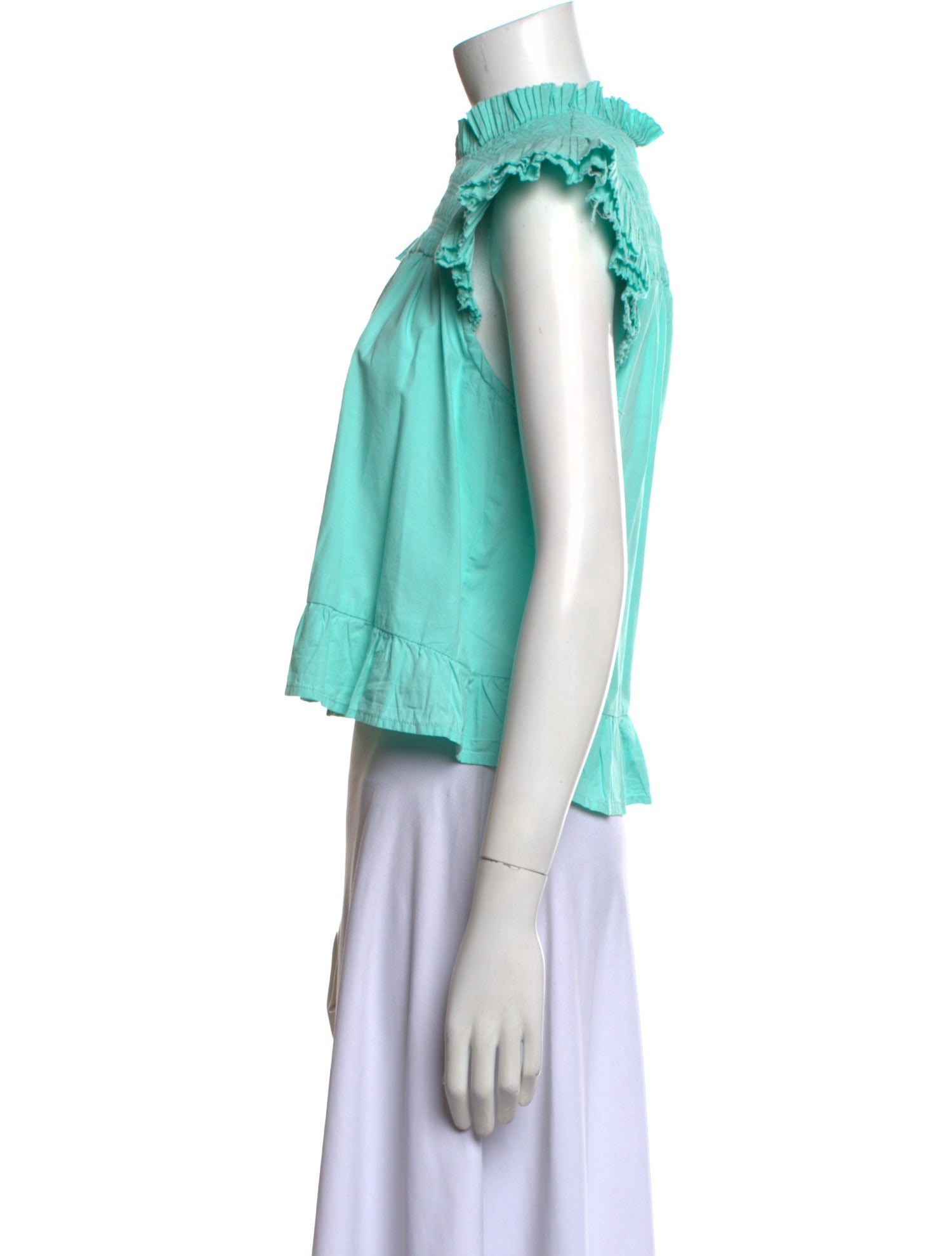 Love the Label Mock Neck Short Sleeve Crop Top