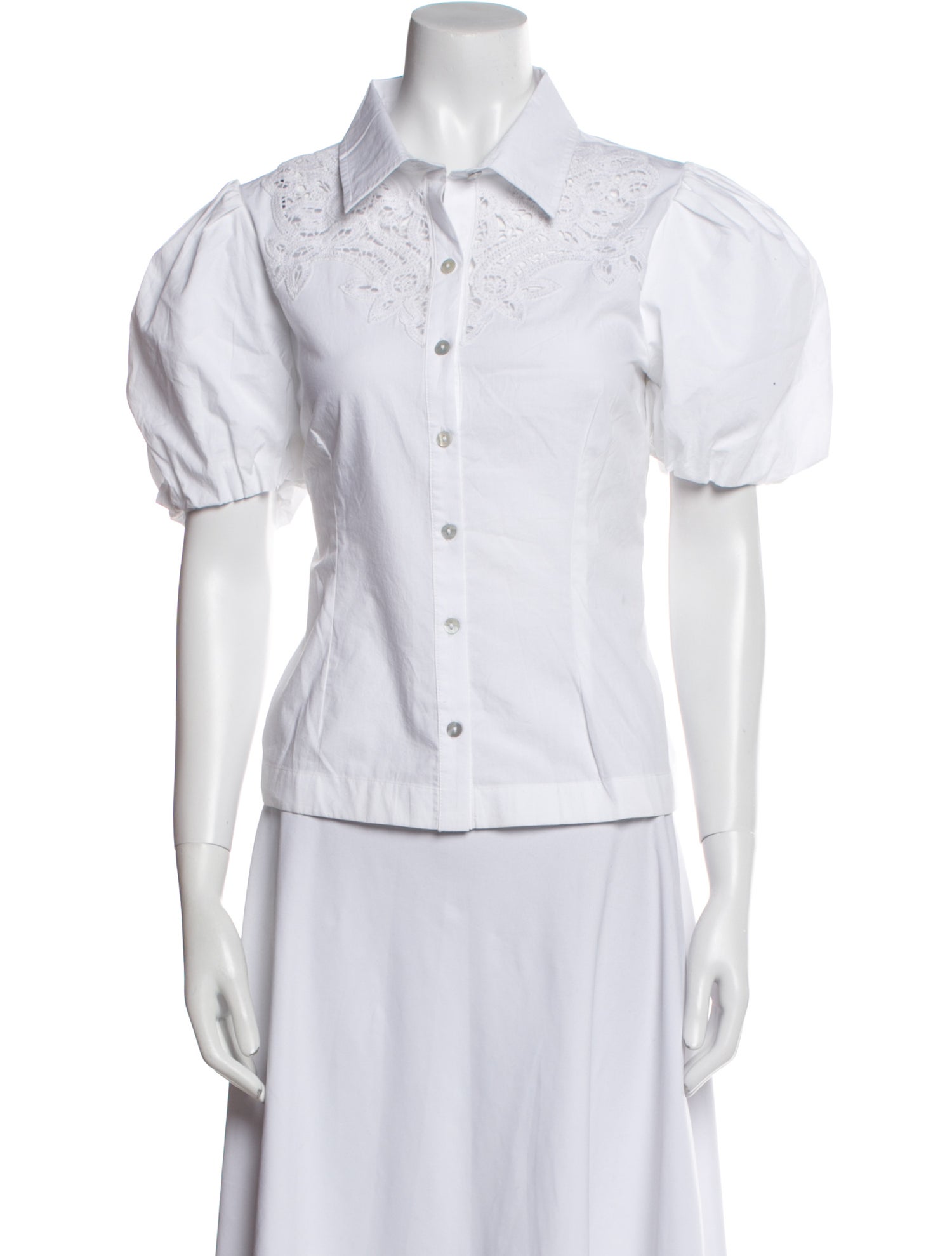 Love the Label Short Sleeve Button-Up Top w/ Tags