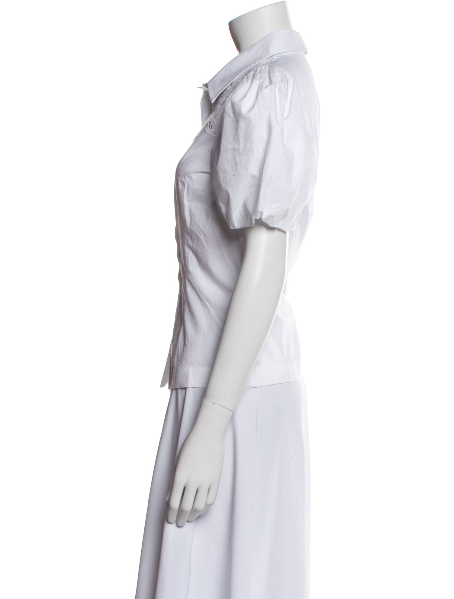 Love the Label Short Sleeve Button-Up Top w/ Tags