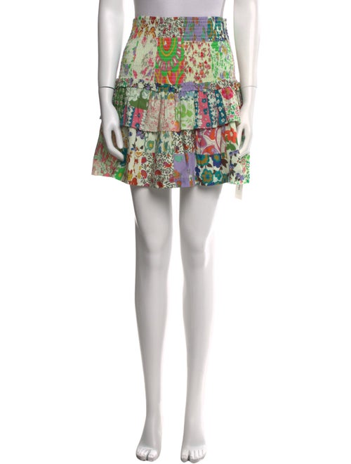Love the Label Floral Print Mini Skirt