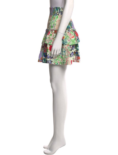 Love the Label Floral Print Mini Skirt