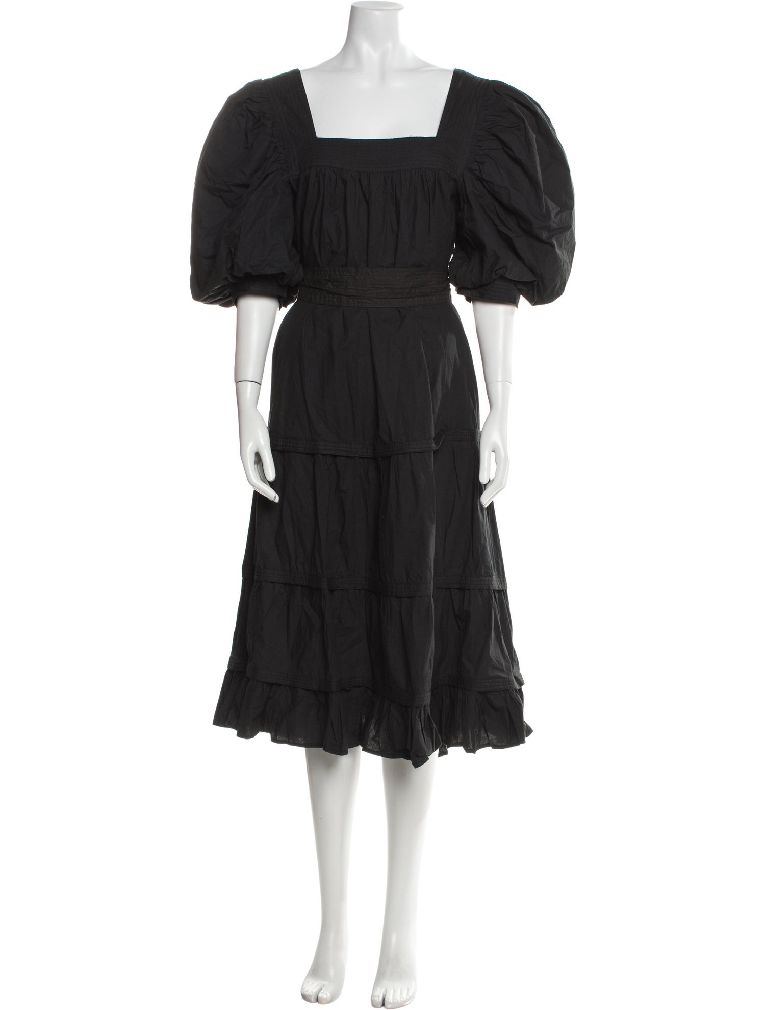 Love the Label Square Neckline Long Dress