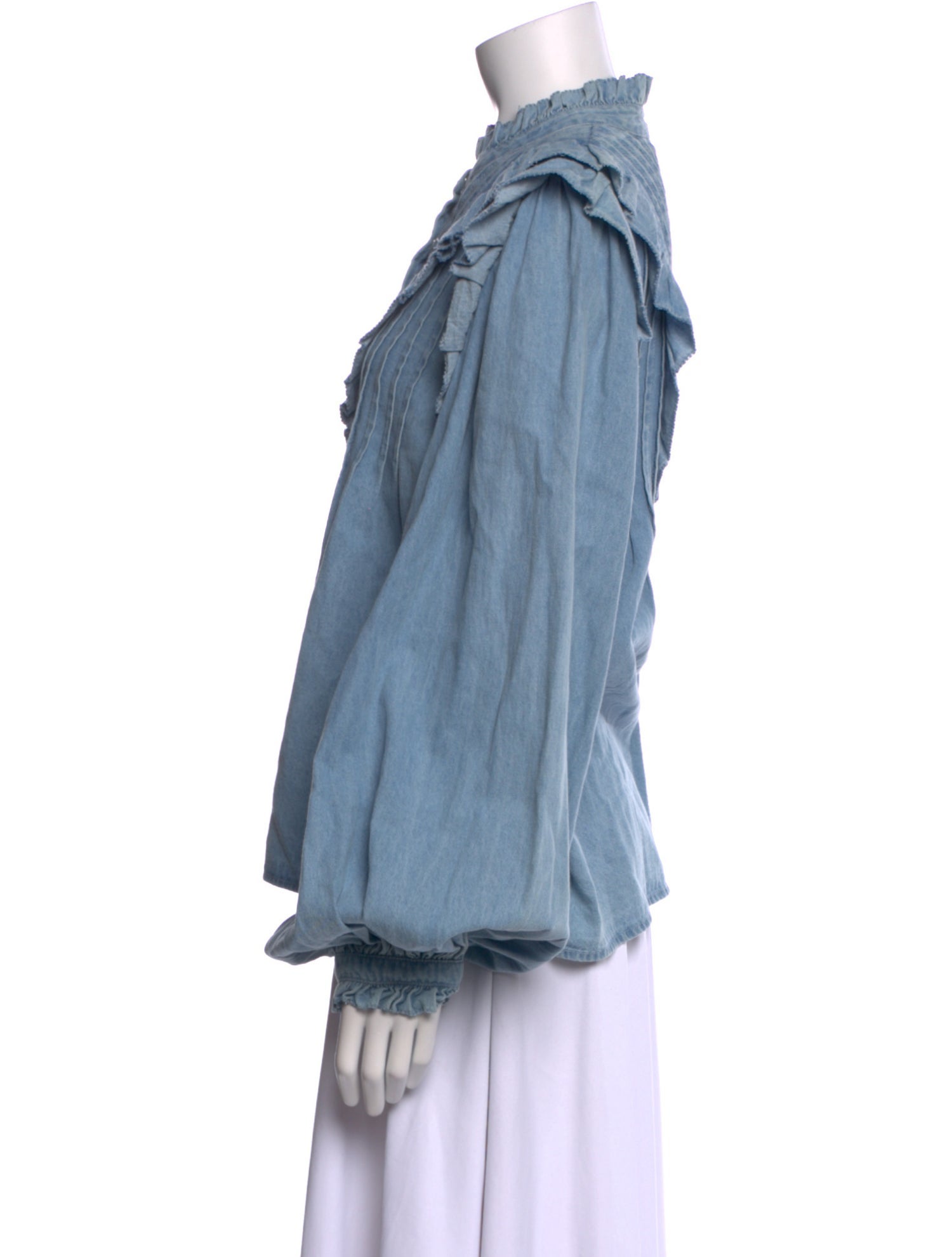 Love the Label Mock Neck Long Sleeve Blouse