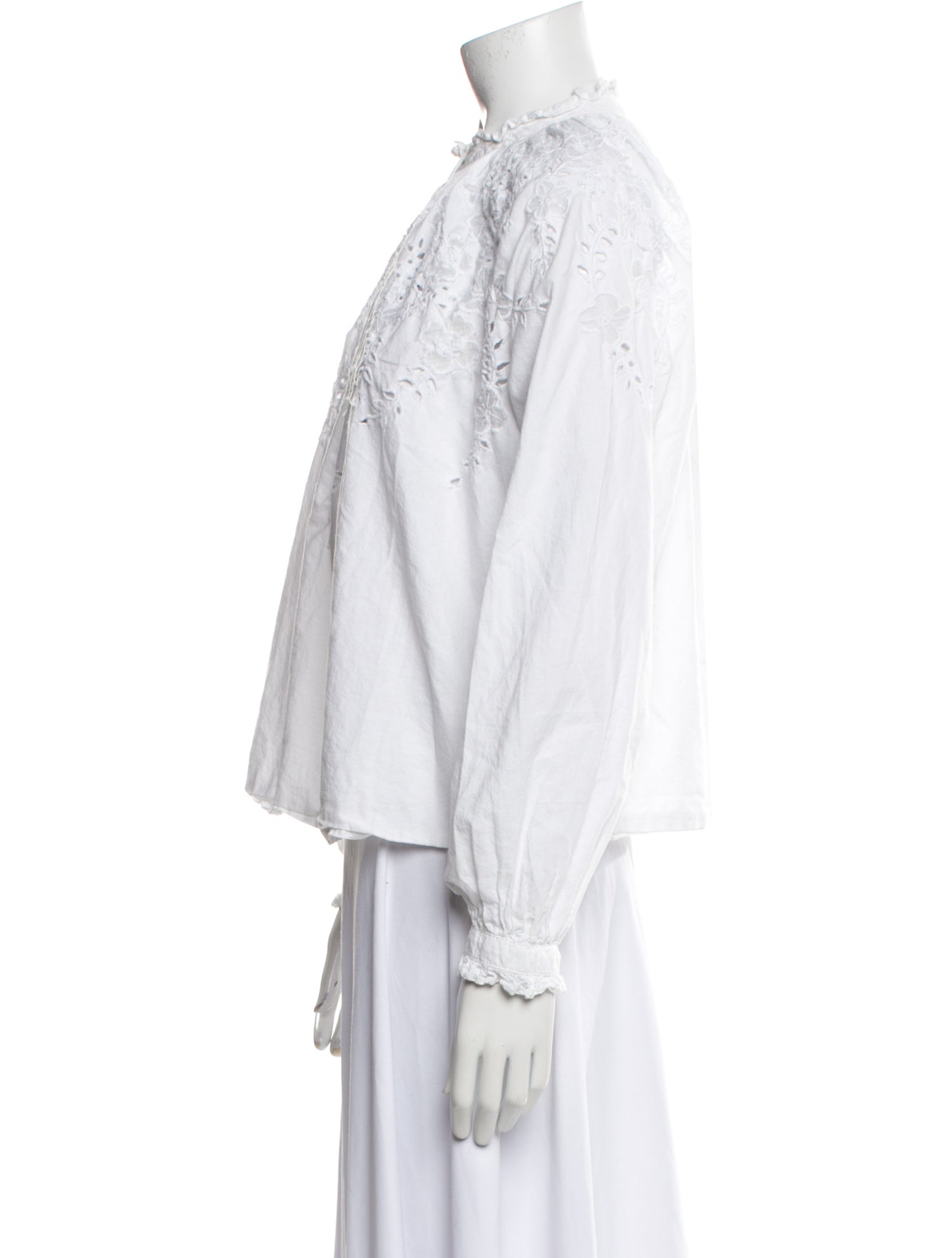 Love the Label Mock Neck Long Sleeve Blouse