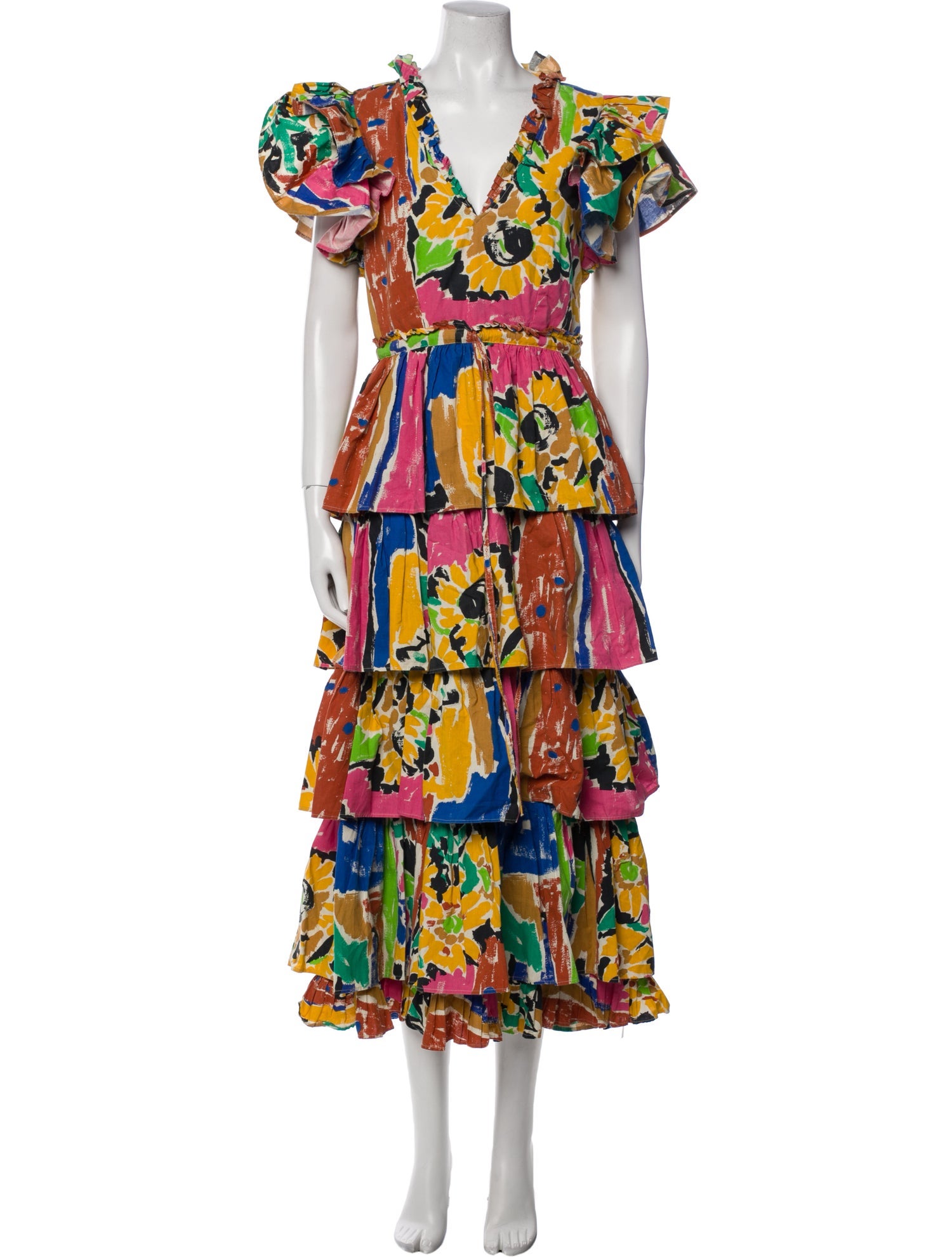 Love the Label Floral Print Long Dress