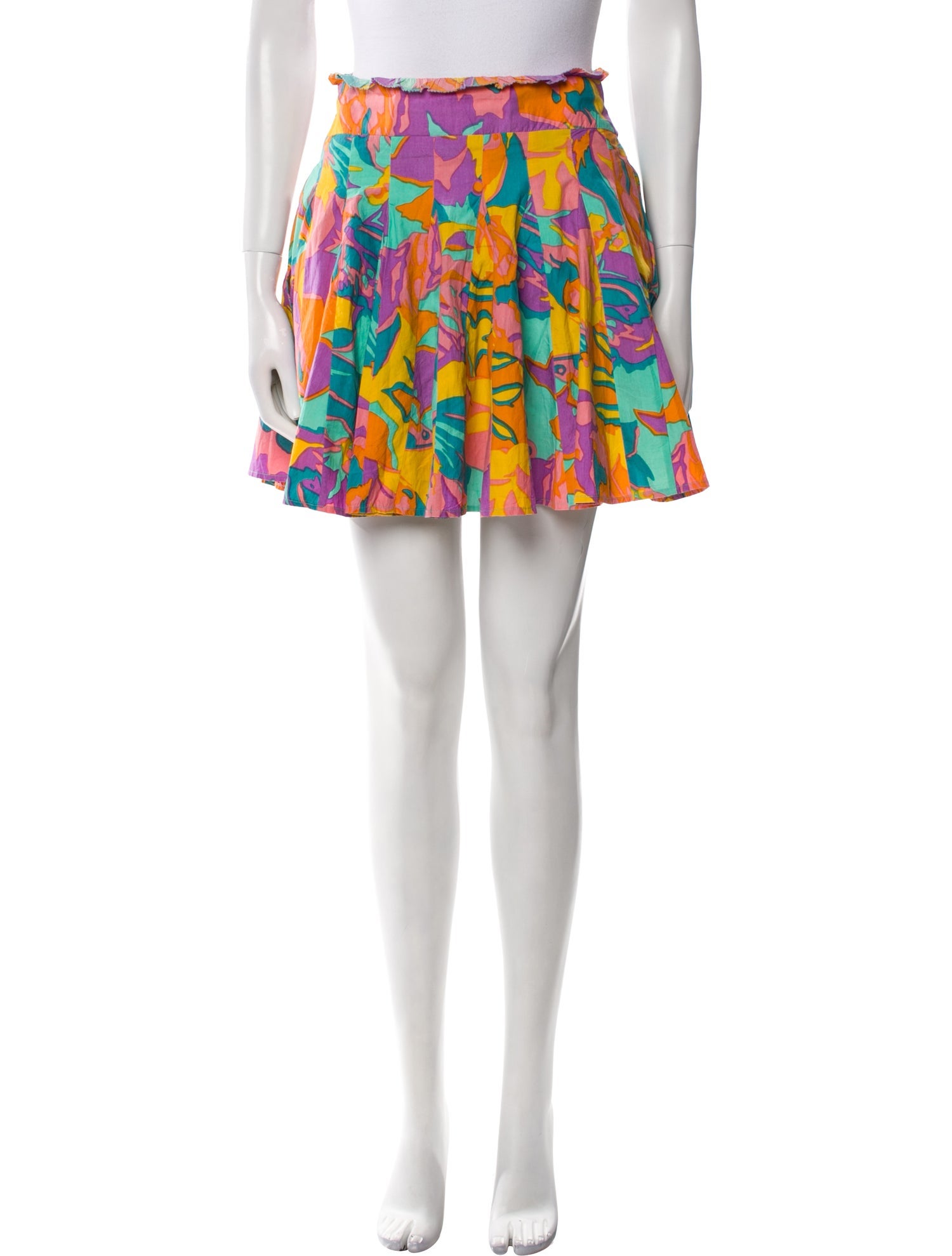 Love the Label Printed Mini Skirt