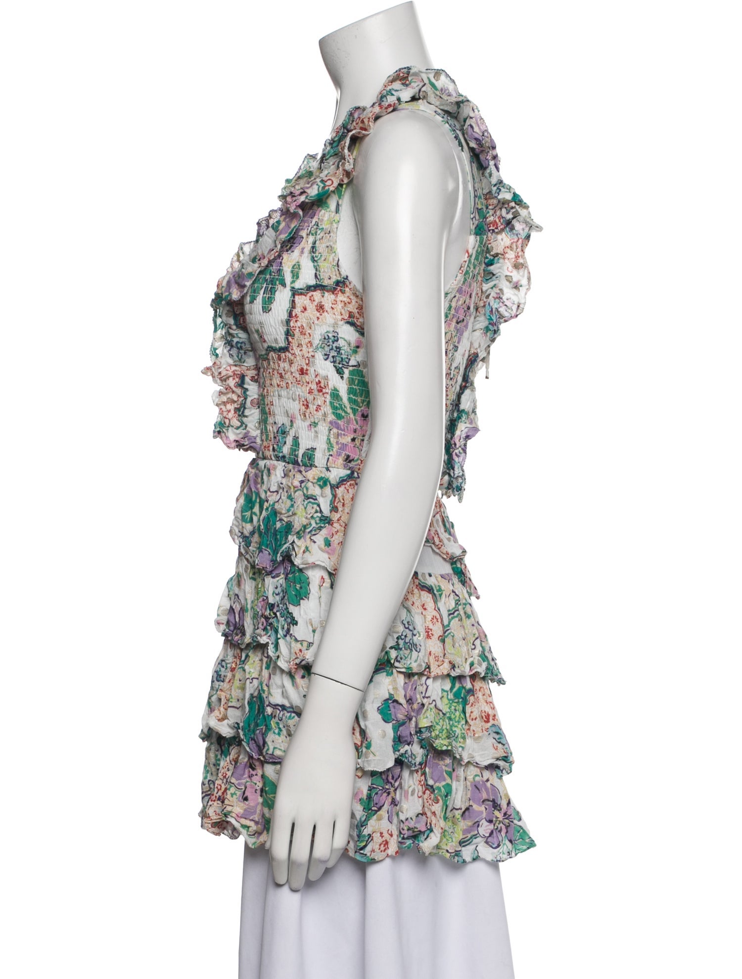 Love the Label Floral Print V-Neck Blouse