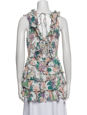 Love the Label Floral Print V-Neck Blouse