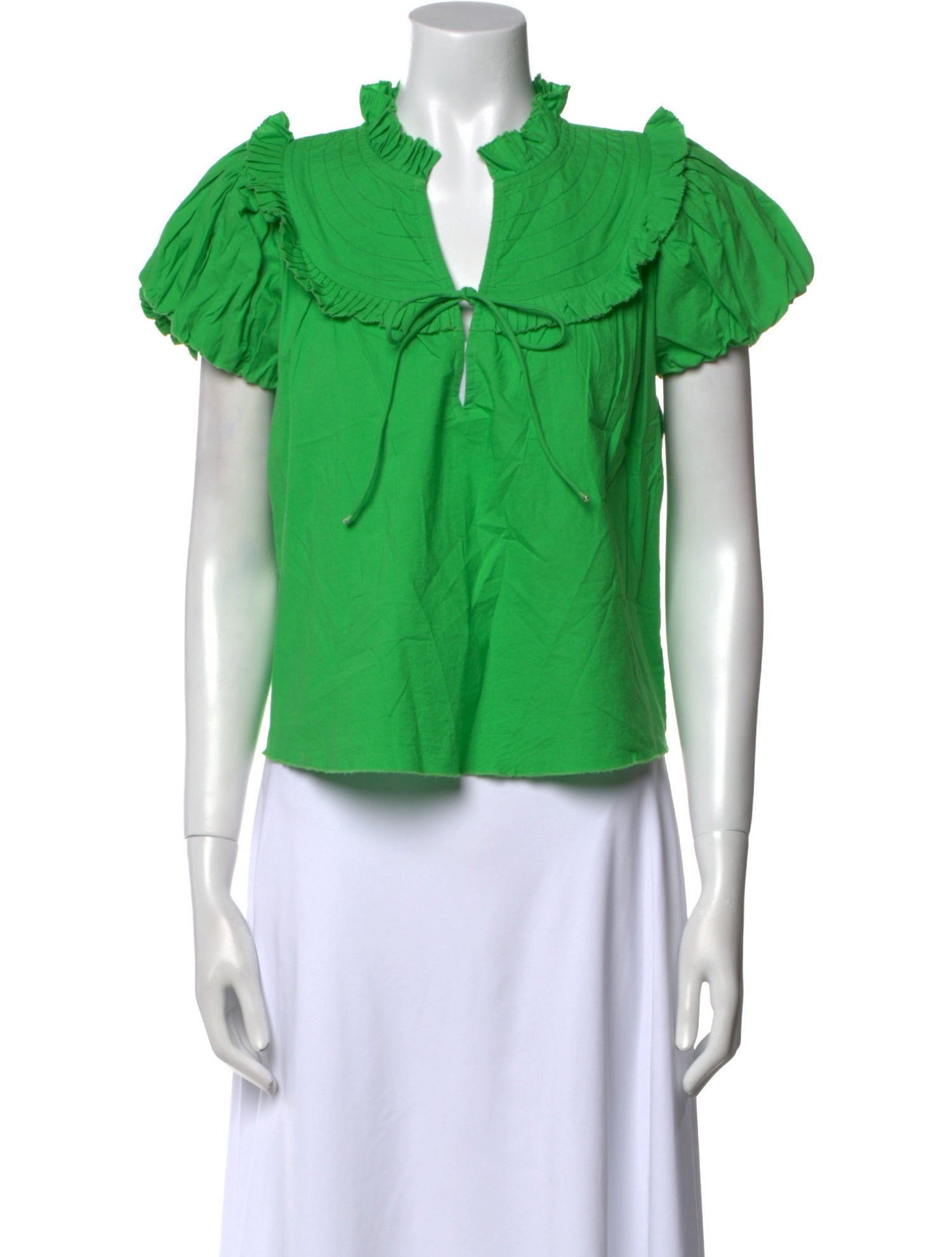 Love the Label V-Neck Short Sleeve Blouse