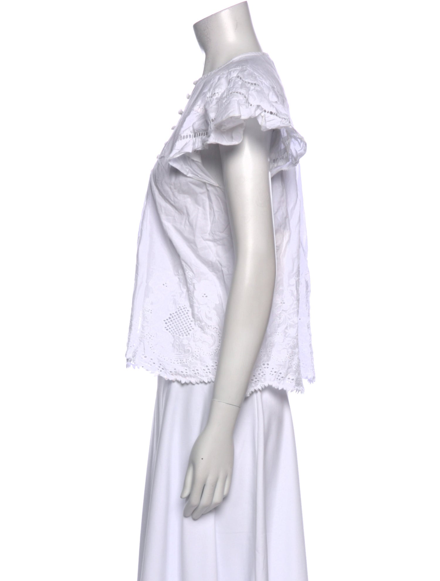 Love the Label Crew Neck Short Sleeve Blouse