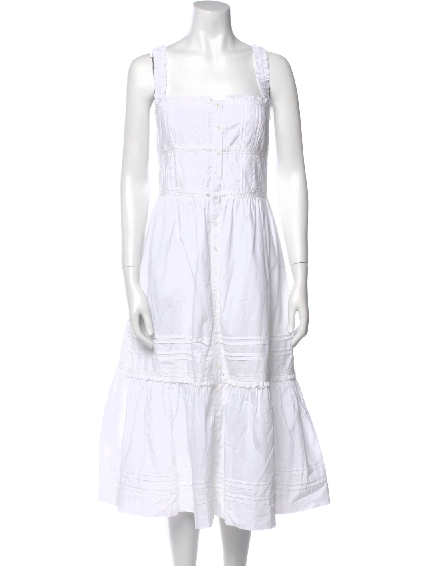 Love the Label Square Neckline Midi Length Dress w/ Tags