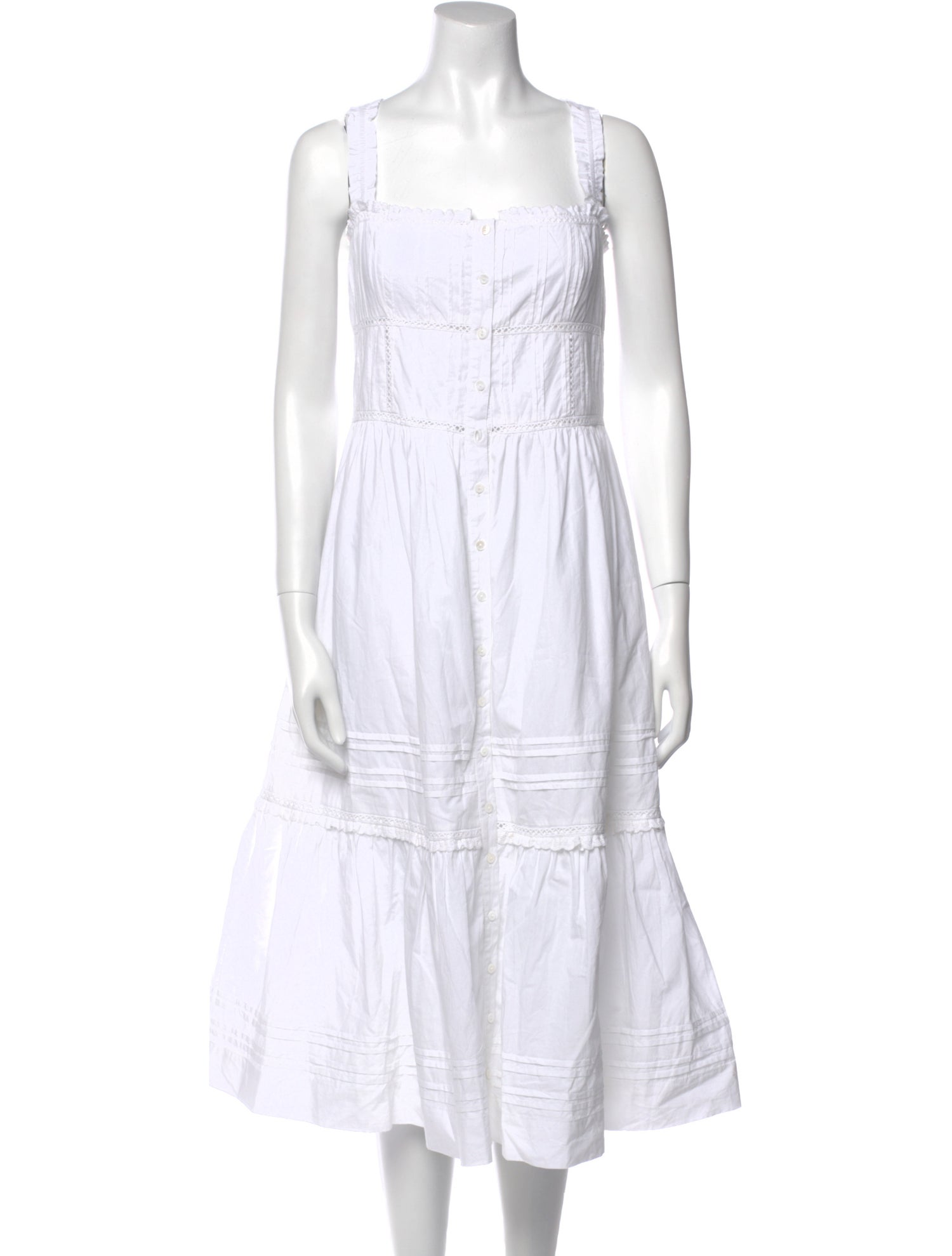 Love the Label Square Neckline Midi Length Dress w/ Tags