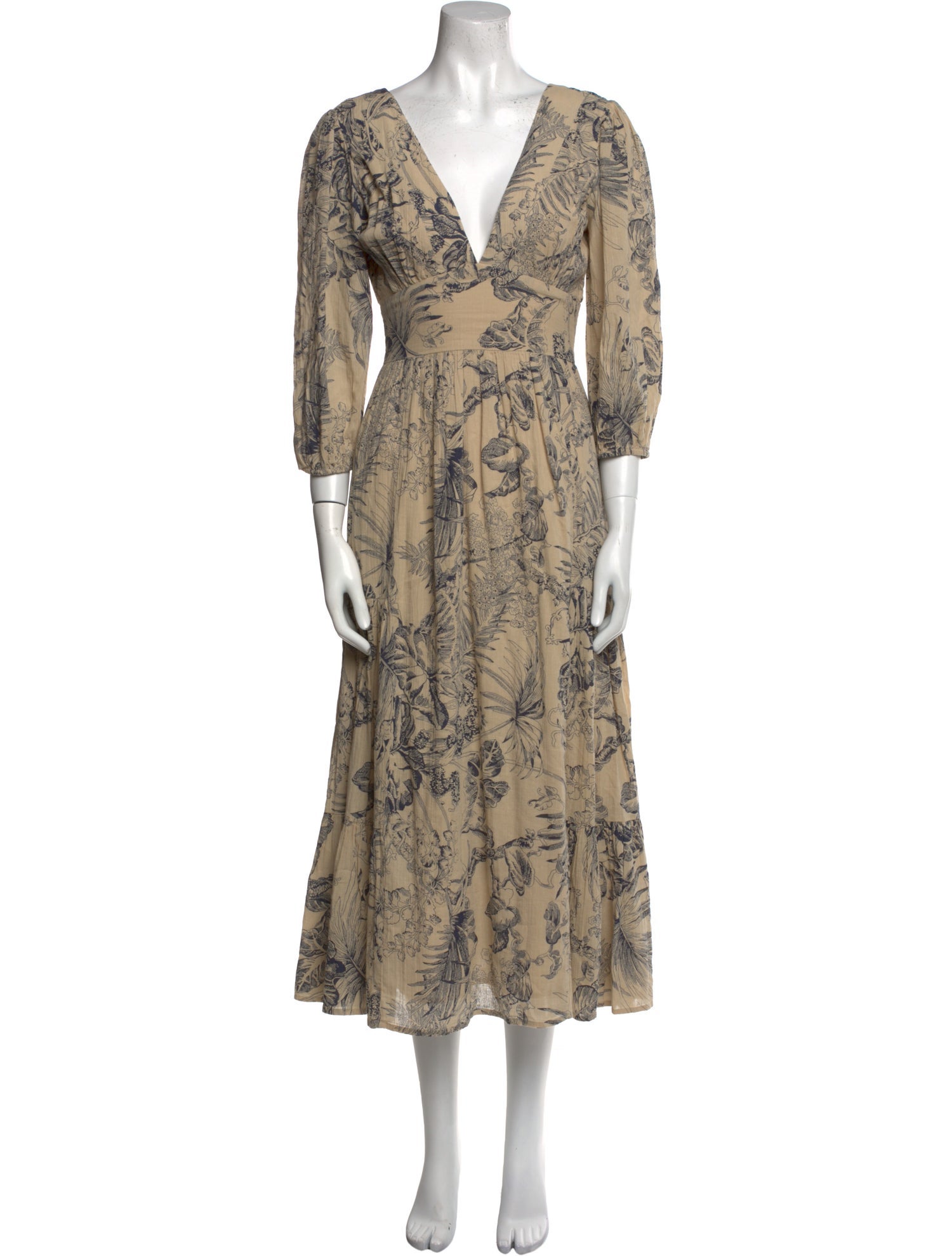 Love the Label Printed Midi Length Dress