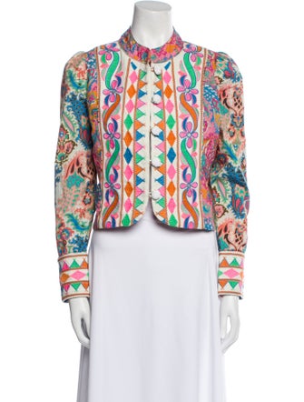 Love the Label Floral Print Evening Jacket