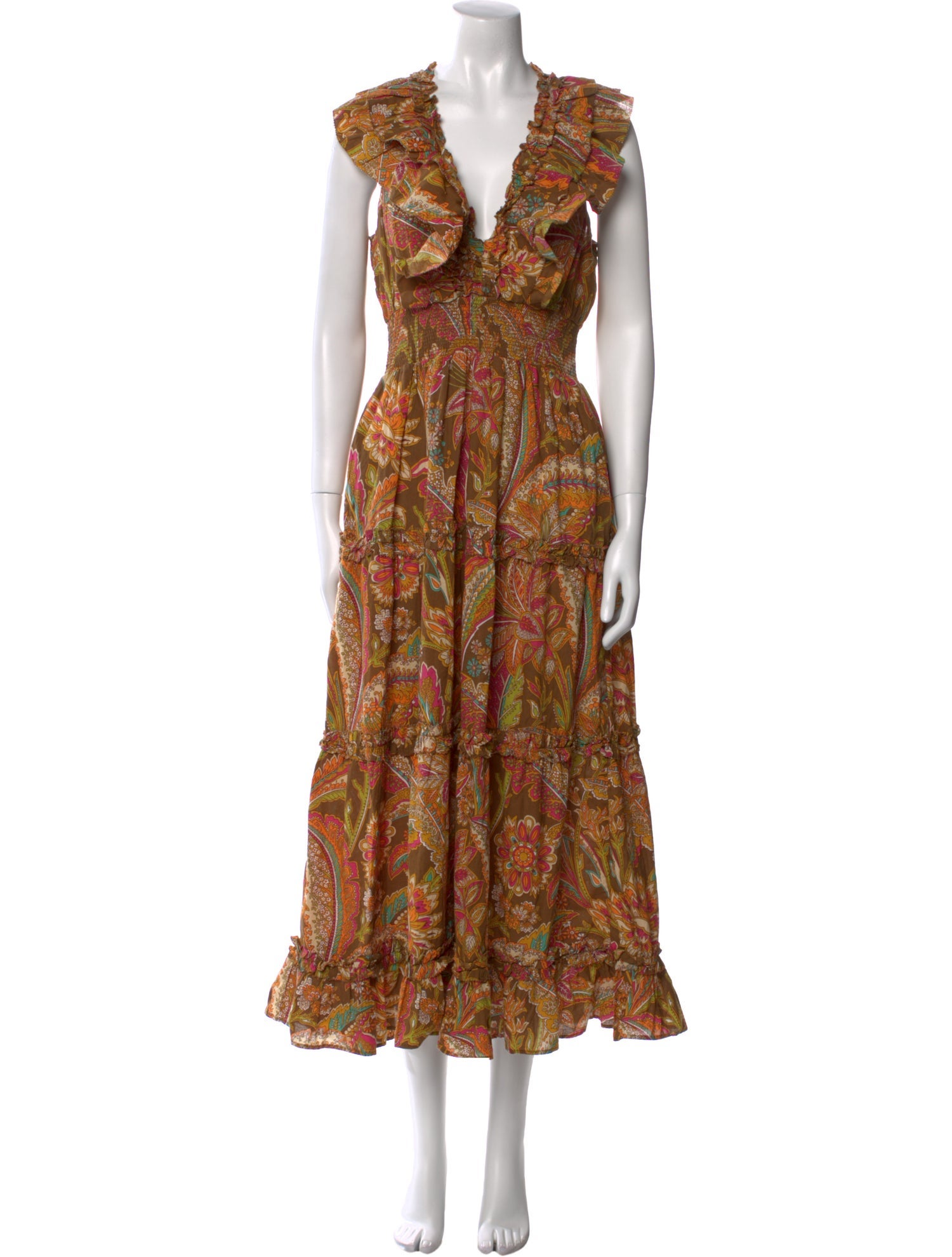 Love the Label Paisley Print Long Dress
