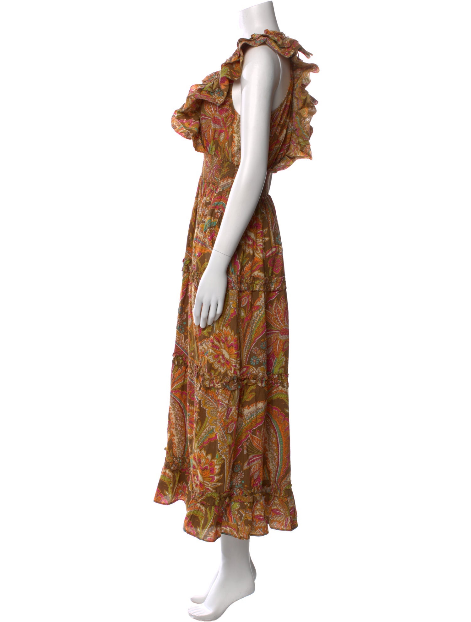 Love the Label Paisley Print Long Dress