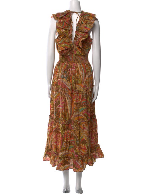 Love the Label Paisley Print Long Dress