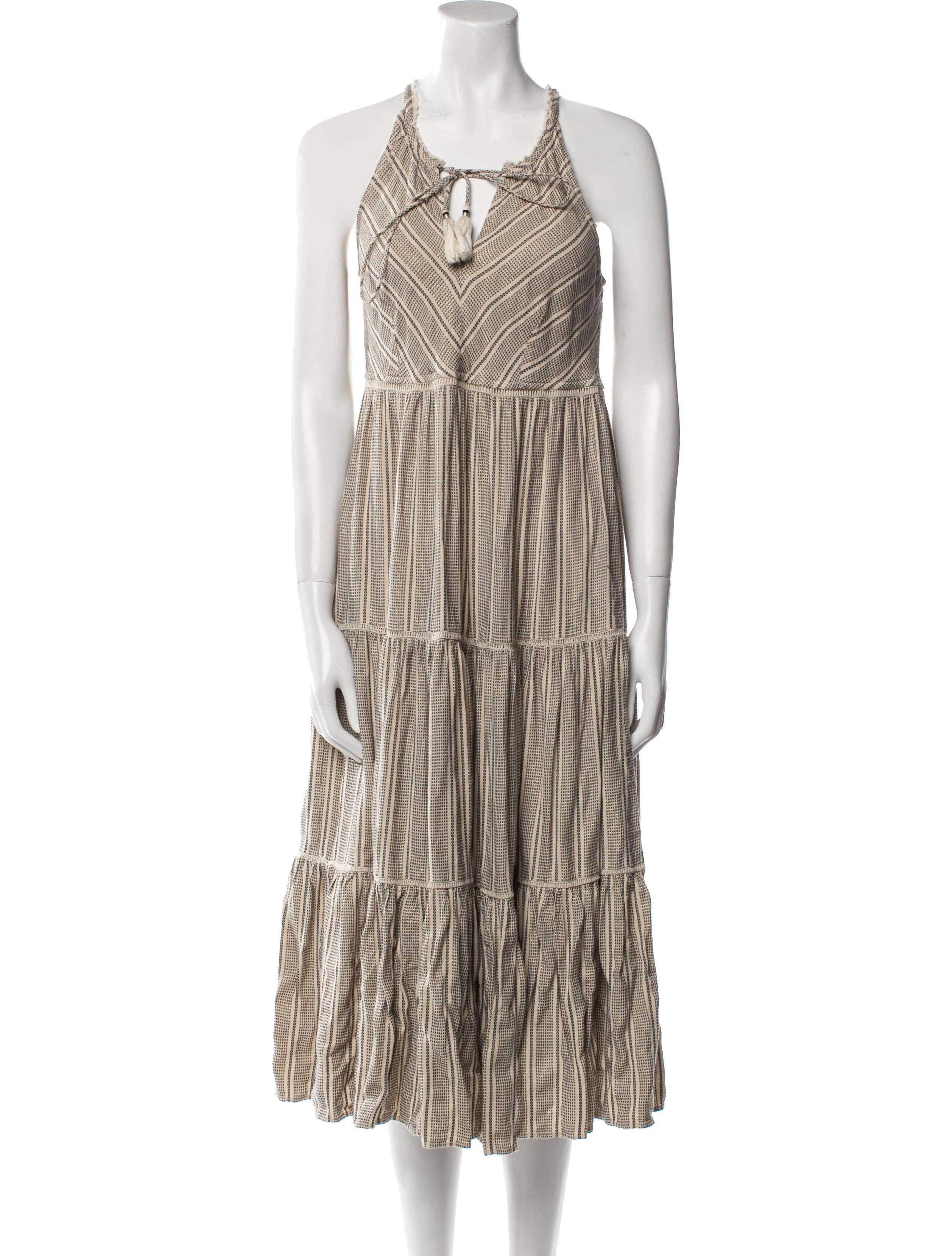 Love the Label Striped Midi Length Dress