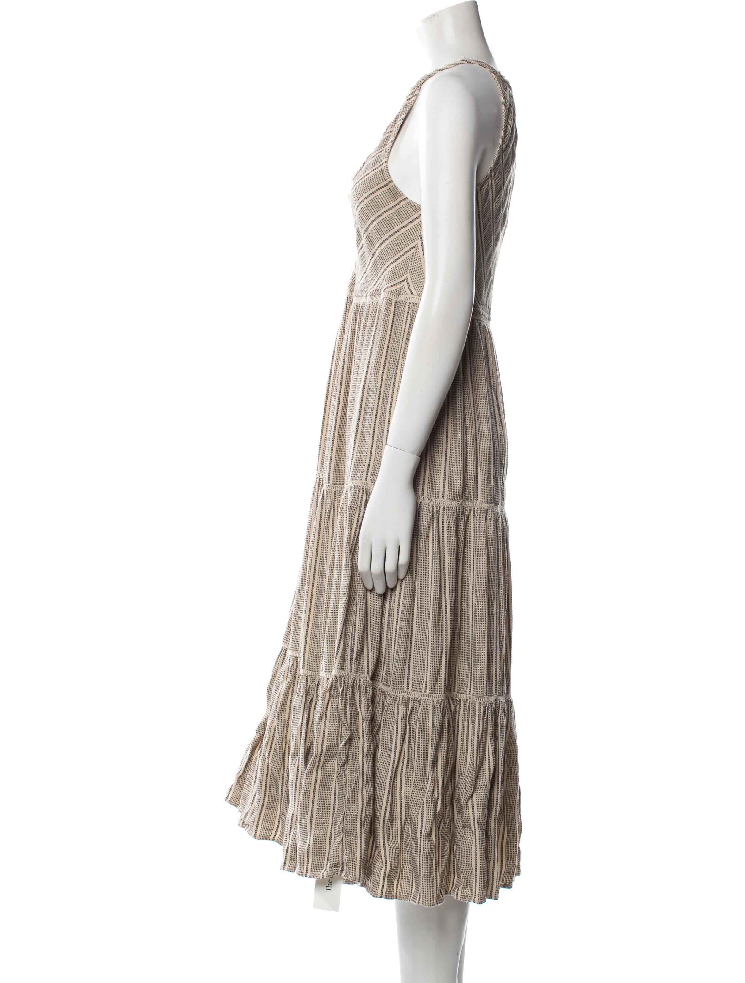 Love the Label Striped Midi Length Dress