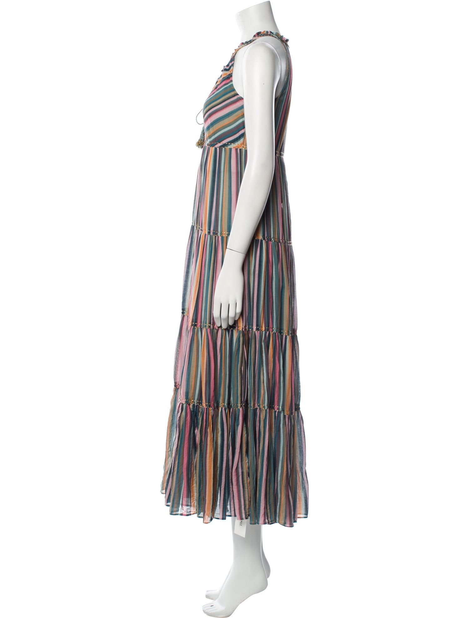 Love the Label Striped Midi Length Dress