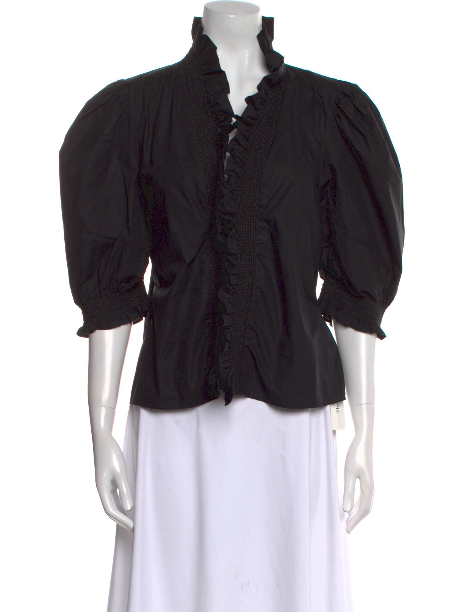 Love the Label V-Neck Three-Quarter Sleeve Blouse