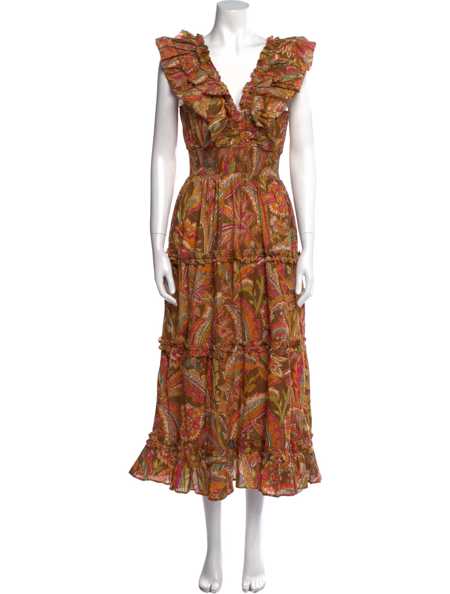 Love the Label Paisley Print Long Dress