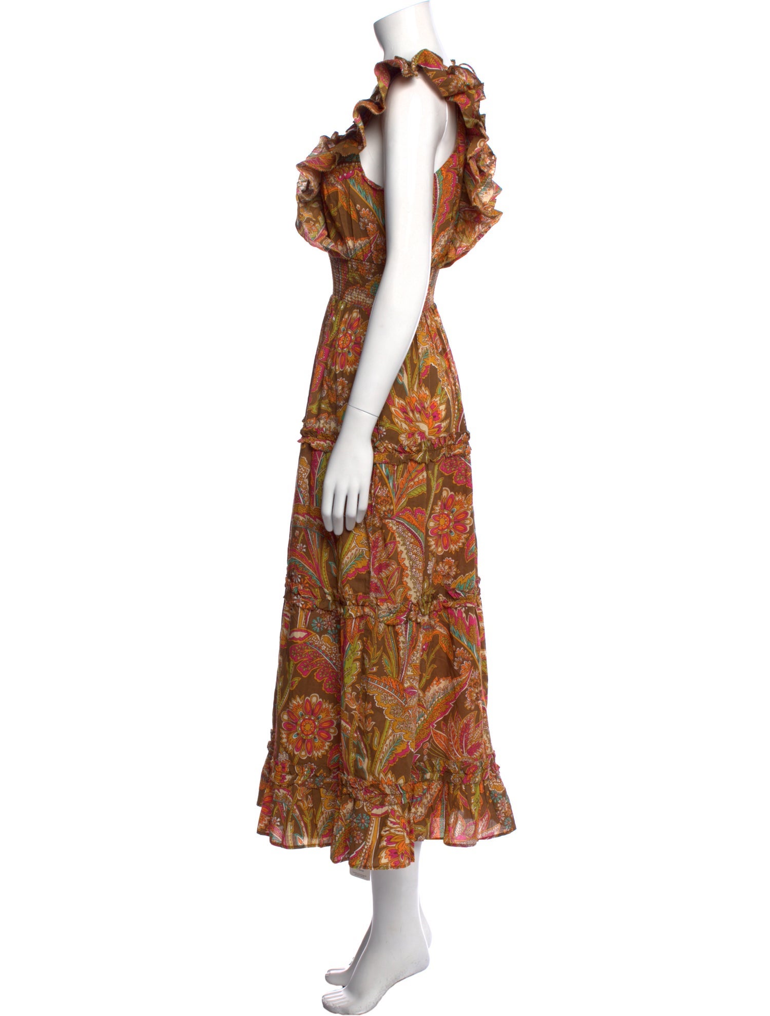 Love the Label Paisley Print Long Dress