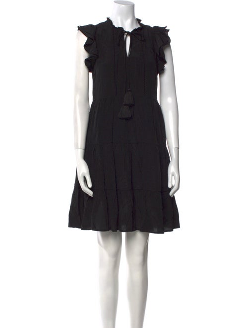 Love Token Tie Neck Mini Dress