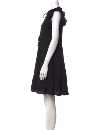 Love Token Tie Neck Mini Dress