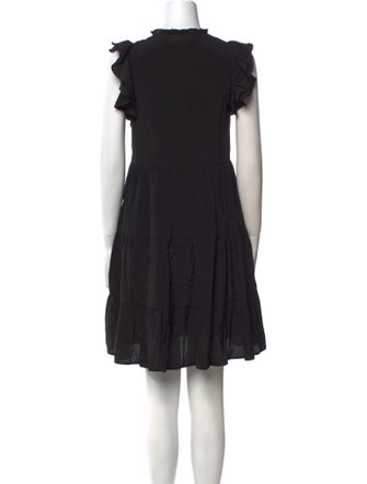 Love Token Tie Neck Mini Dress
