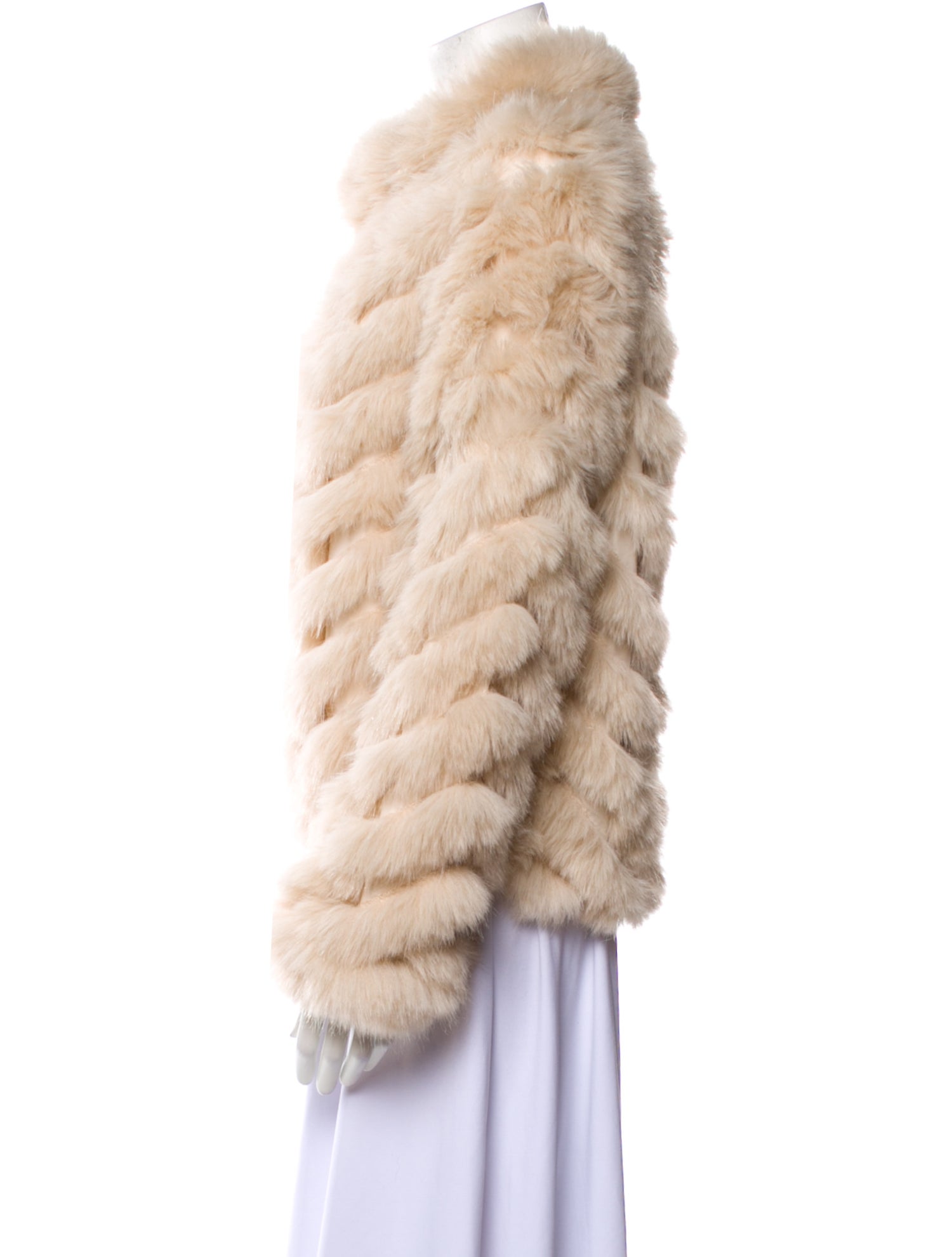 Love Token Faux Fur Faux Fur Jacket